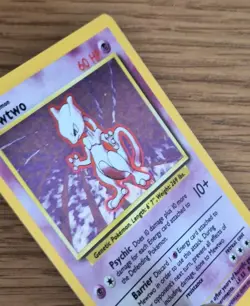 Pokemon Mewtwo TCG Base Set Holo Unlimited Rare Card 10/102 - Image 2