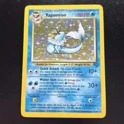 Pokemon TCG Vaporeon Jungle Card 12/64 Holo Rare NM Condition fast ship UK 🇬🇧 - Image 1