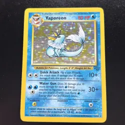 Pokemon TCG Vaporeon Jungle Card 12/64 Holo Rare NM Condition fast ship UK 🇬🇧 - Image 2