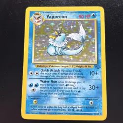 Pokemon TCG Vaporeon Jungle Card 12/64 Holo Rare NM Condition fast ship UK 🇬🇧 - Image 3