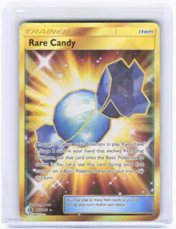 2017 Pokemon—Rare Candy (Secret) #165/145 Guardians Rising—Secret Rare [Damaged] - Image 1