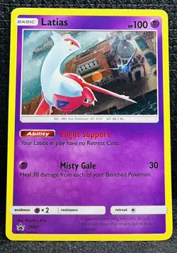 2017 Pokemon SM Black Star Promos Latias #SM87 LP ~ NM - Image 1