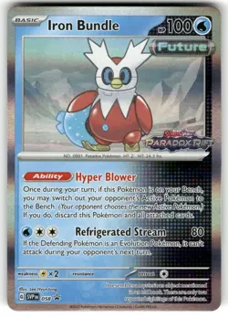Iron Bundle (Prerelease) 058 Paradox Rift Holo Promo Pokemon NM - Image 1