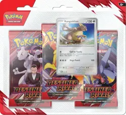 Pokemon Scarlet & Violet Destined Rivals 3-Pack Blister Kangaskhan Sealed - Image 1