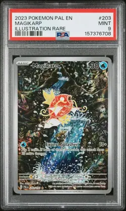 2023 POKEMON PAL EN-PALDEA EVOLVED ILLUSTRATION RARE #203 MAGIKARP PSA 9 - Image 1