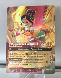 Disney Lorcana D23 VANELOPE VON SCHWEETZ 05/D23 Promo - Image 1