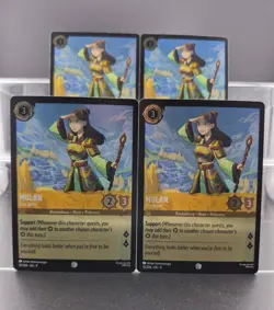 Disney Lorcana Mulan - Free Spirit 10/204 Fabled Common Foil 4 Cards - Image 1
