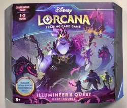Disney Lorcana Trading Card Game Illumineer's Quest Deep Trouble Cooperative Set - Image 1