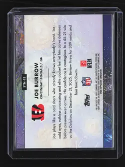 2025 Topps Chrome Cosmic #STN-13 Joe Burrow Stars in the Night - Image 2