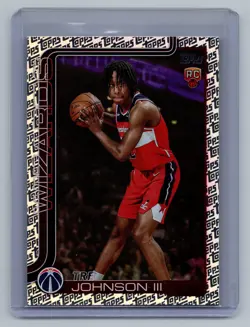 2025-26 Topps #206 Tre Johnson III Foil Pattern - Image 1