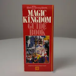 Vintage Walt Disney World Magic Kingdom Guide Book 1989 Pamphlet Brochure Map - Image 1