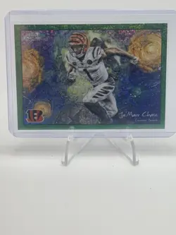 Topps 2025 Topps Chrome Stars in the Night Ja'Marr Chase #STN-17 Green /75 - Image 1