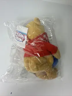 Disney Store Picnic Winnie The Pooh Mini Bean Bag Plush 8" Doll Stuffed NWT - Image 4