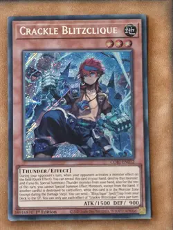 CORI-EN012 Crackle Blitzclique Secret Rare 1st Ed YuGiOh - Image 1