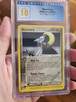(POP 6) CGC 10 PRISTINE Skarmory 21/97 EX Dragon VINTAGE pokemon Card 2003 - Image 3