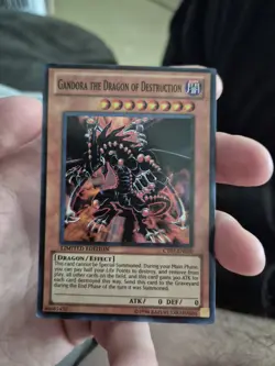 Yugioh Gandora the Dragon of Destruction CT07-EN020 Super Rare Limited Ed LP - Image 1