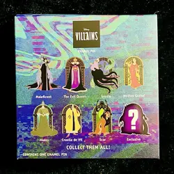 SEALED PALM LE Villain Arch Nemesis Mystery Dragon Hades Pink la Mode Disney Pin - Image 1