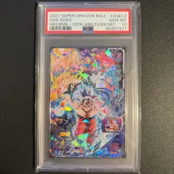 PSA10 2021 SUPER DRAGON BALL HEROES BIG BANG MISSION 6 ASEC2 SON GOKU - Image 1