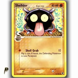Pokemon Delta Species Dragon Frontier Shellder 63/101 Non Holo Common Card LP - Image 1