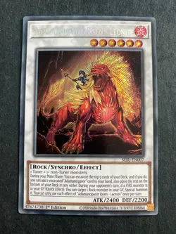 Yugioh Adamancipator Risen - Leonite SESL-EN007 Secret Rare 1st Edition NM - Image 1