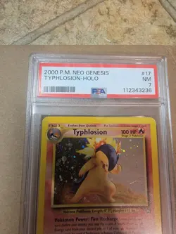 Typhlosion Pokemon 2000 Neo Genesis Holo Rare PSA 7 - Image 2