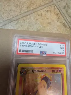 Typhlosion Pokemon 2000 Neo Genesis Holo Rare PSA 7 - Image 3
