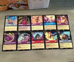 Princess & The Frog / Gargoyles Disney Lorcana 10 Card Lot NM - Image 1