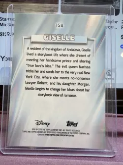 2026 Topps Chrome Disney Giselle /30 White Refractor Color Match! Enchanted 158 - Image 2