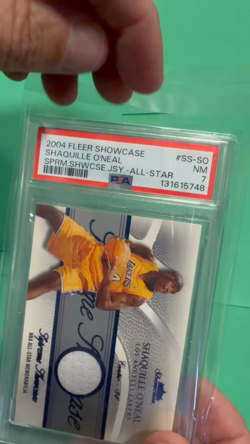 2004 Supreme Showcase Jersey – 45/45 - All-Star Blue Fleer Shaquille O'Neal SHAQ - Image 2