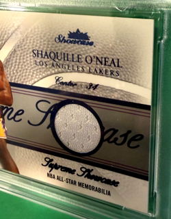 2004 Supreme Showcase Jersey – 45/45 - All-Star Blue Fleer Shaquille O'Neal SHAQ - Image 5