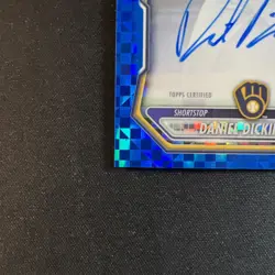 2026 Bowman Chrome 1st Daniel Dickinson #CPA-DD Blue X-Fractor Auto #’ed 57/150 - Image 4