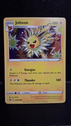 Pokemon TCG Jolteon SWSH Black Star Promos SWSH094 Holo Promo - Image 1