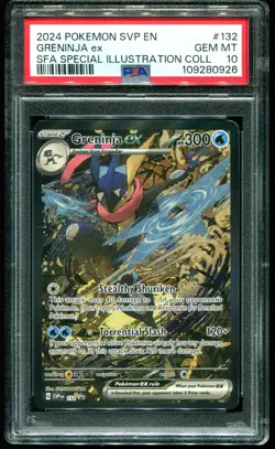 PSA 10 Greninja ex Special Illustration Promo 2024 Pokemon Card #132 - Image 1