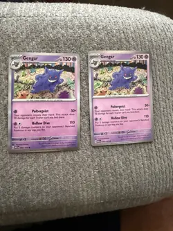 Pokemon TCG Gengar Rare Holo SV Scarlet & Violet 151 Card 094/165 NM 2 Cards - Image 1
