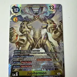 Digimon Card Game Jupitermon BT24-101 SEC Trading Card - Image 1