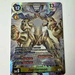 Digimon Card Game Jupitermon BT24-101 SEC Trading Card - Image 3