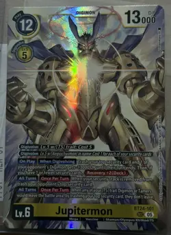 Digimon Card Game Jupitermon Secret Rare Time Stranger BT24-101 SEC - Image 1