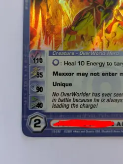 Maxxor Chaotic Card 1st edition - Dawn Of Perim - High Stats - Image 4
