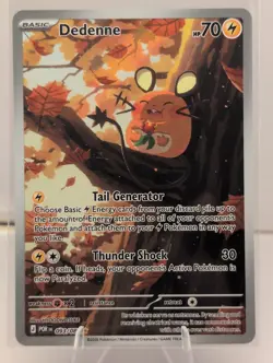 POKEMON english Dedenne 093/88 Mega Evolution Perfect Order Full Art Rare Card - Image 1