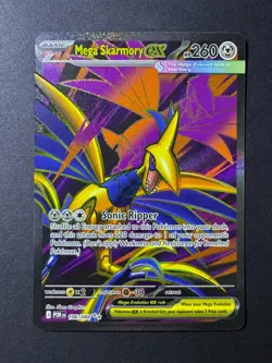 Mega Skarmory Ex 106/88 Perfect Order Pokemon TCG Full Art Holo Card - Image 1