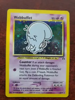 Wobbuffet Neo Holo Pokemon Card Base WOTC NM - Image 1