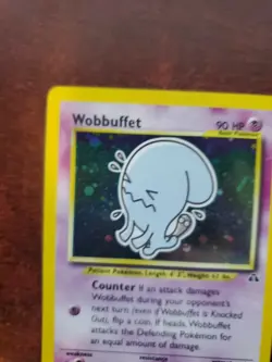 Wobbuffet Neo Holo Pokemon Card Base WOTC NM - Image 3