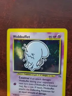 Wobbuffet Neo Holo Pokemon Card Base WOTC NM - Image 4