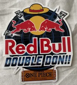 Red Bull X One Piece Card Game Double Don!! Promo Sticker Only - Image 1