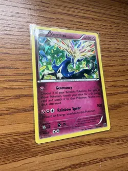 Xerneas 96/146 Rare XY Base Set Cracked Ice Pokemon Card - Image 2
