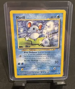 Vintage Rare SPANISH MINT Marill 66/111 Neo Genesis Unlimited Pokemon Card - Image 1