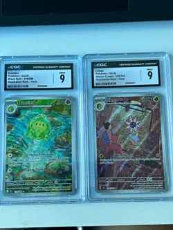 CGC Graded Pokemon TCG 2-Card Lot Duosion 119/086 & Lileep 145/142 Holo - Image 1