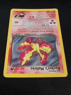 Rocket's Moltres 12/132 Gym Heroes Holo Rare Pokemon Card LP Ungraded Unlimited - Image 5