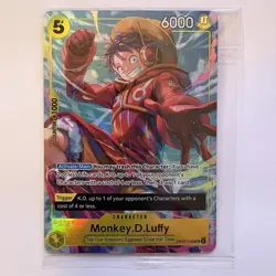 Monkey.D.Luffy OP07-109 Alt Art Promo Card One Piece TCG English Sealed - Image 1