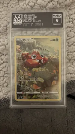 Pokemon Paras TCG GRADED PSA 9 Ultra Rare Holo Card GG32/GG70 Crown Zenith - Image 1